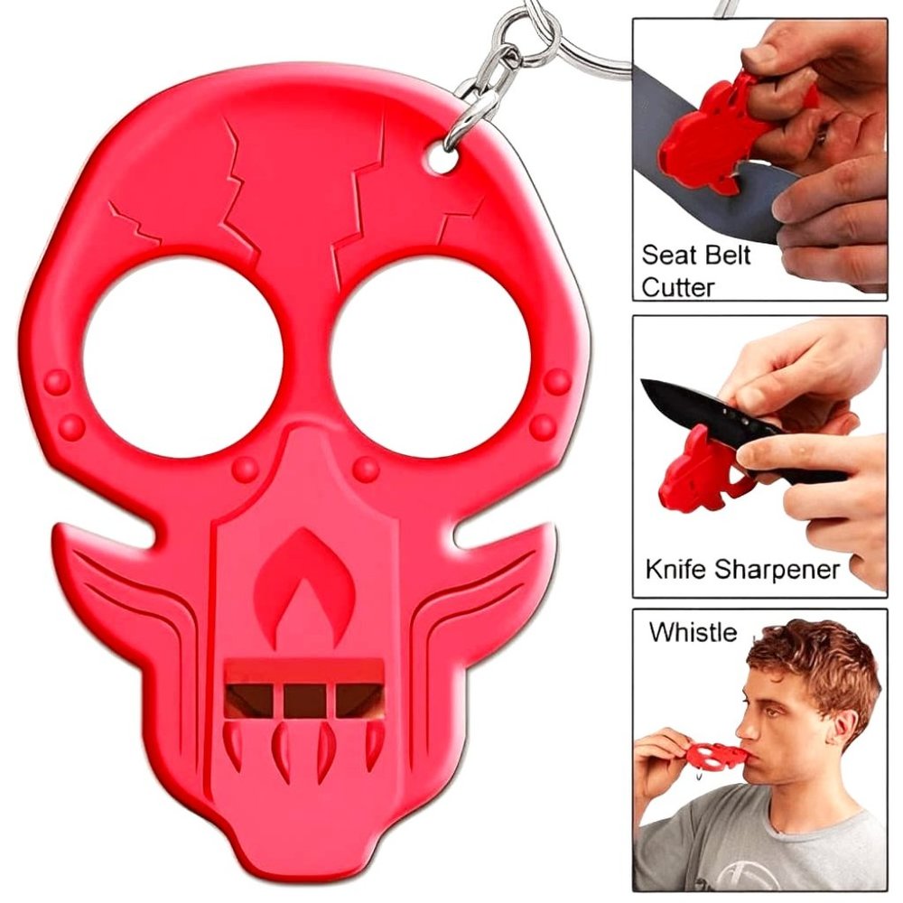 Zombie" Soulless Uprising Skull "Emergency Key Chain"⬇️New
